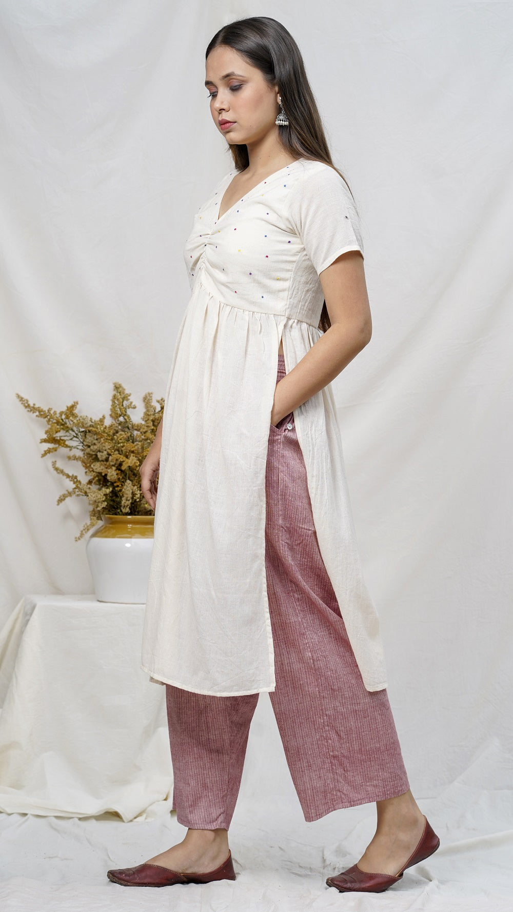 Guler cotton tunic set online available at bebaakstudio.com