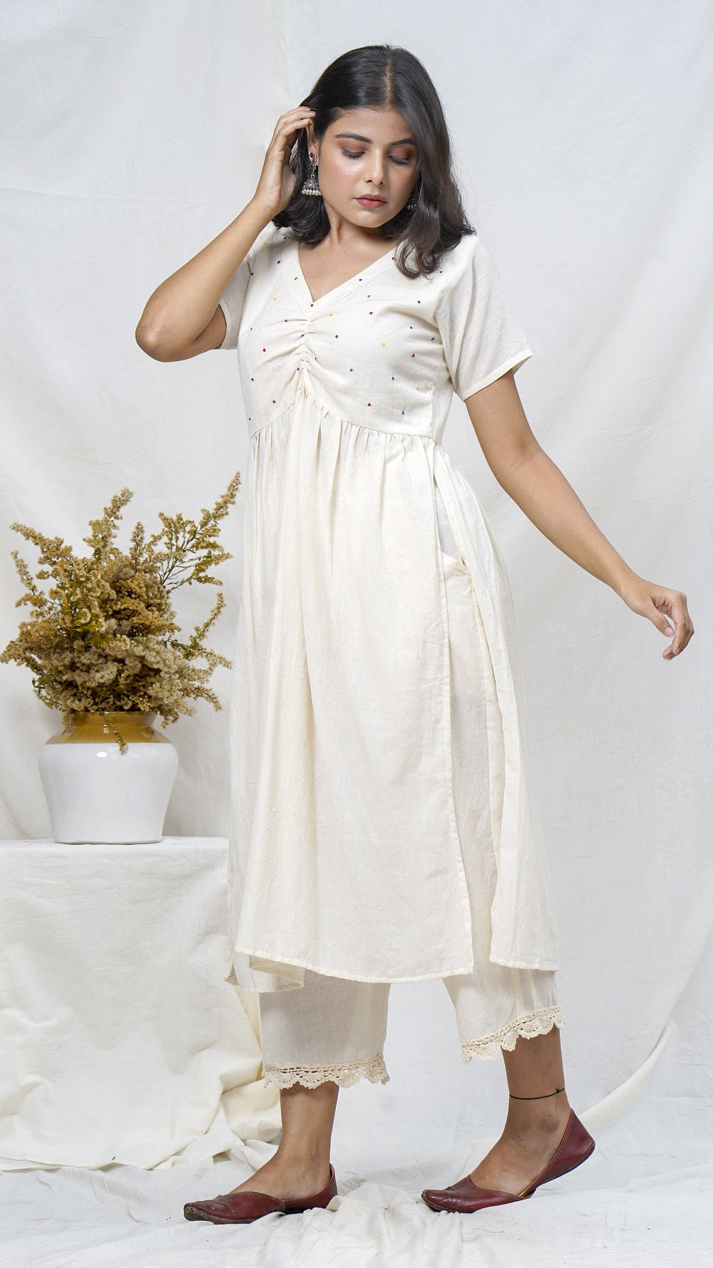 Shiuli cotton tunic set online available at bebaakstudio.com
