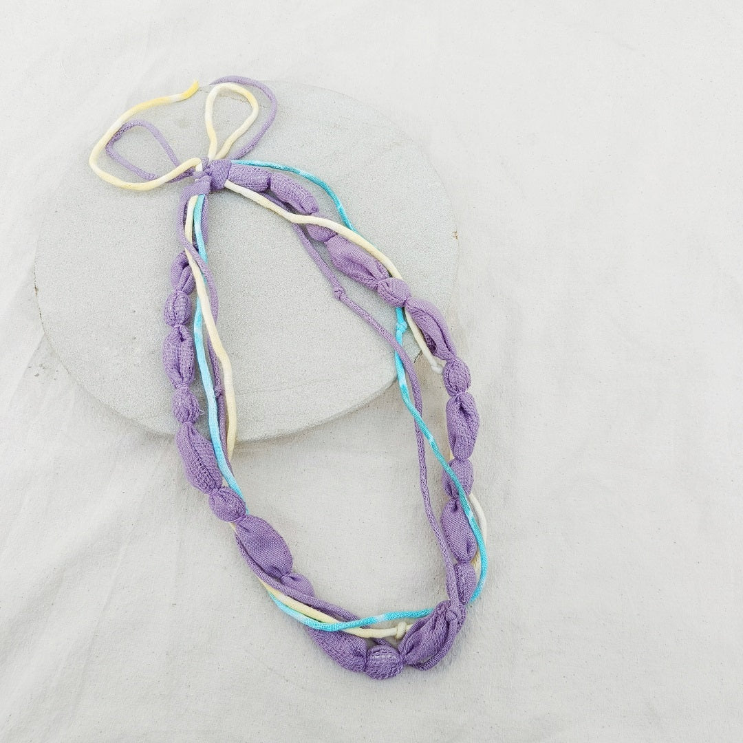 Textile Necklace: Shop layered necklace online at bebaakstudio.com