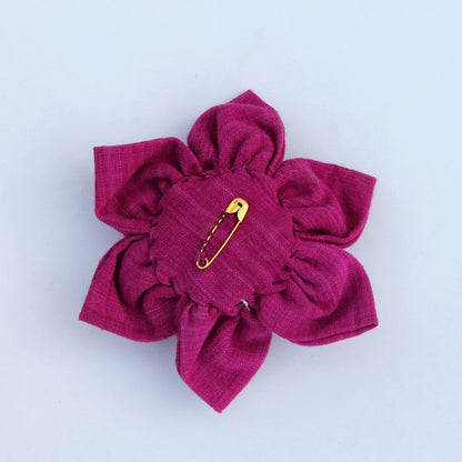 Brooch : Shop Pink Lily floral brooch online at bebaakstudio.com
