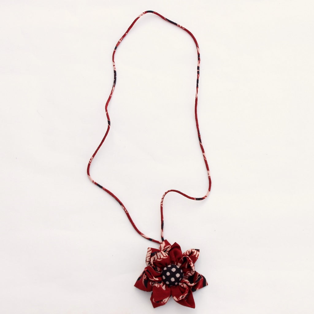 Shop Red upcycled necklace online at bebaakstudio.com
