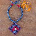 Blue boho necklace online at bebaakstudio.com