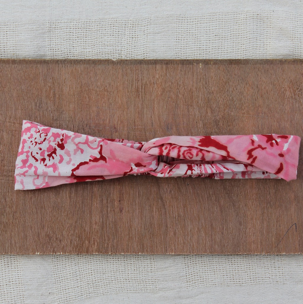 Pink crossover headband