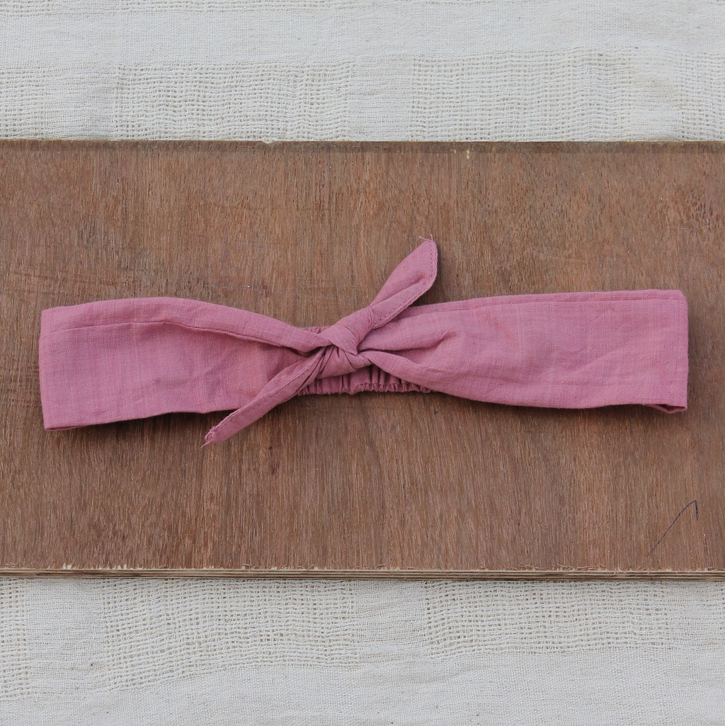 Mauve knot headband