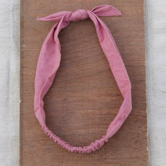 Mauve knot headband