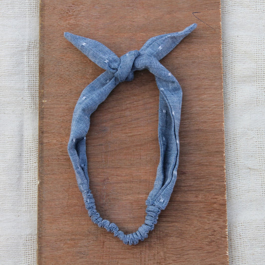 Grey knot headband