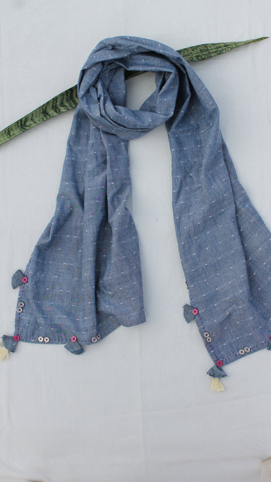 Grey tassel stole