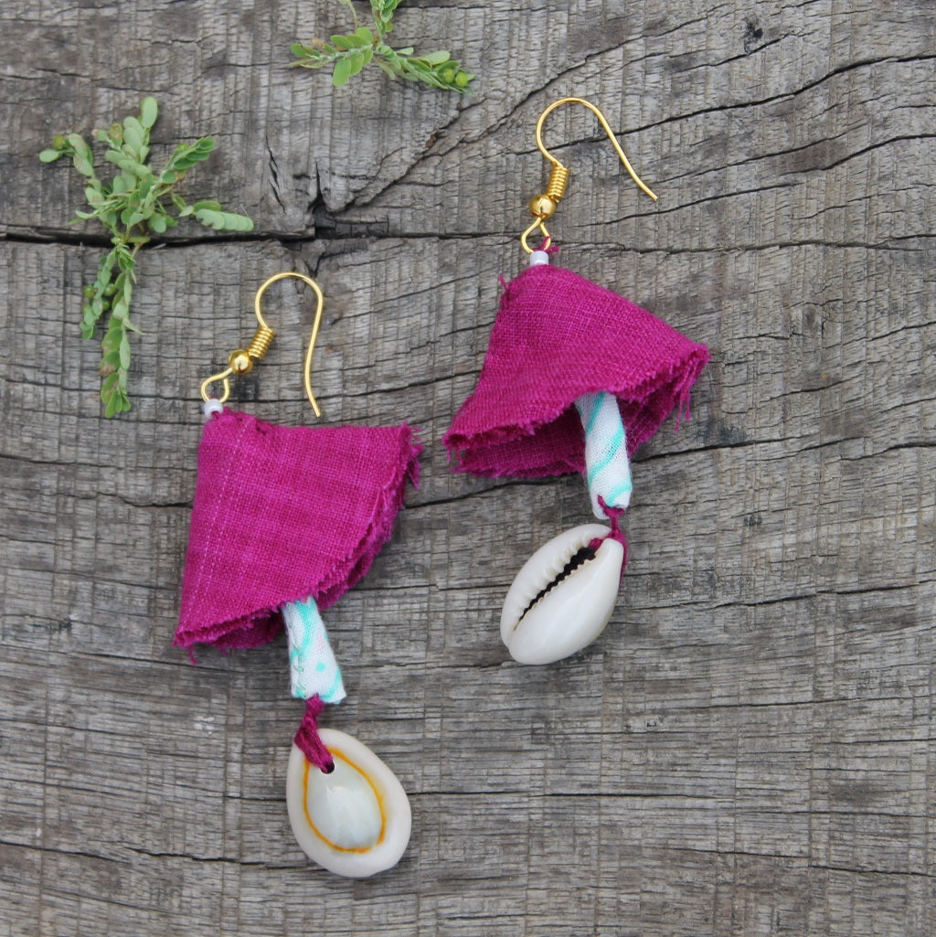 Pink latkan earring