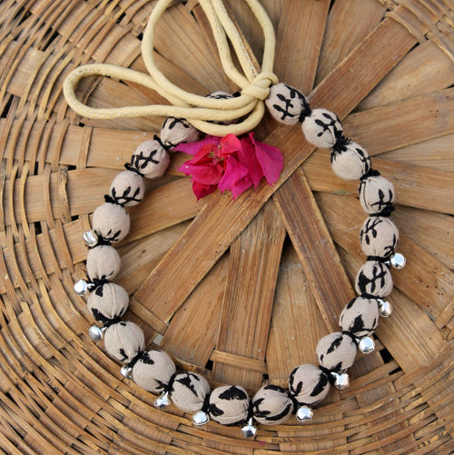 Ajrak ghungharoo necklace