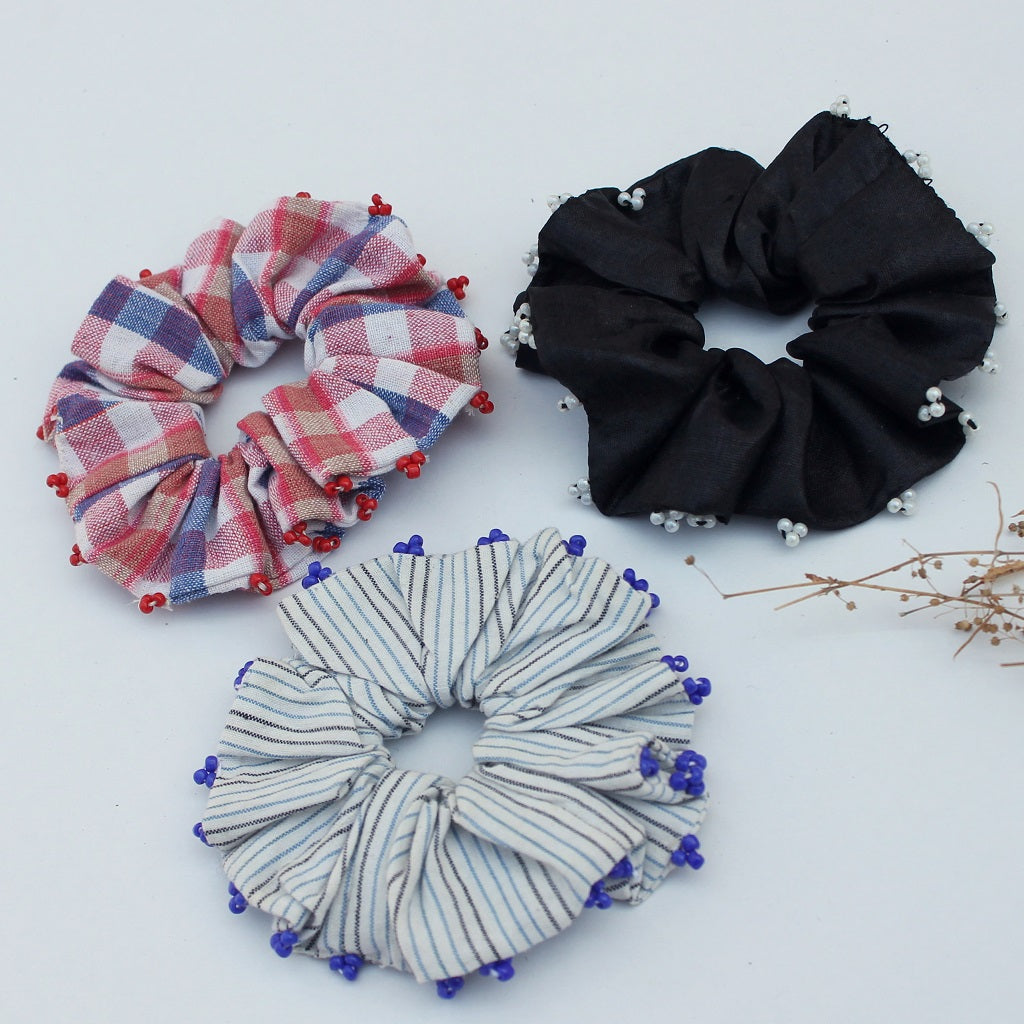 Check scrunchies online available at bebaakstudio.com