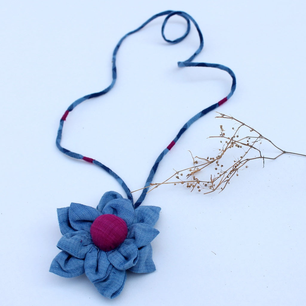 Neer floral pendant necklace online available at bebaakstudio.com