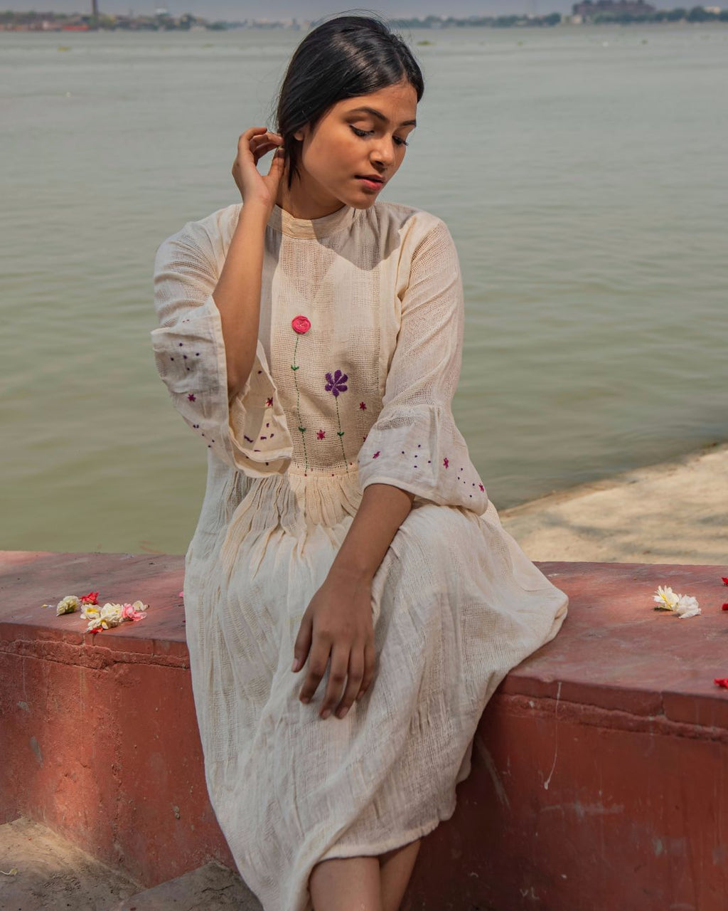 Victoria kora gathered dress