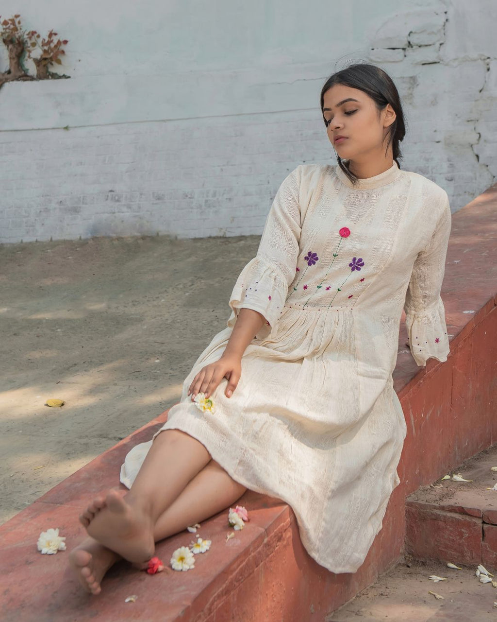 Victoria kora gathered dress