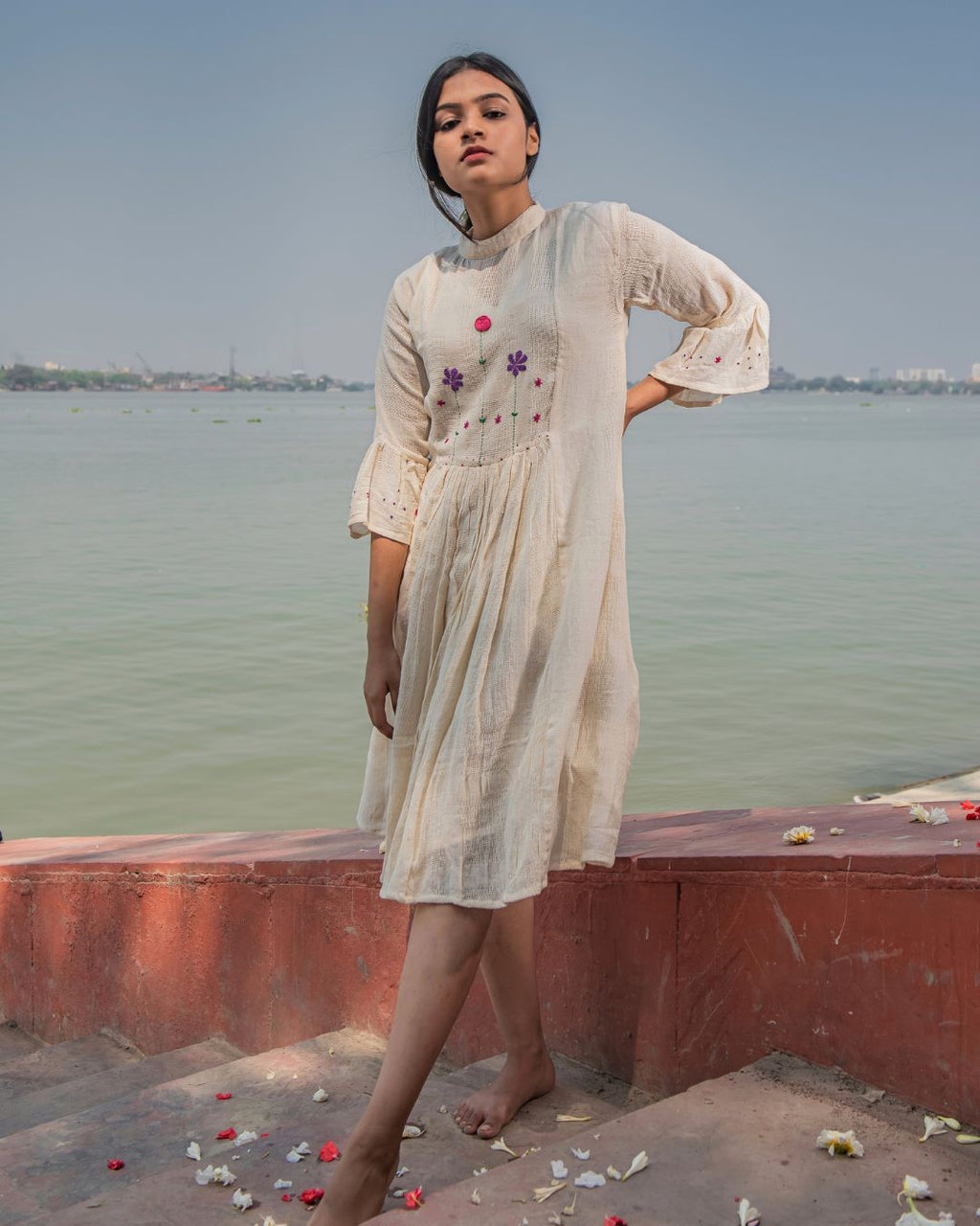 Victoria kora gathered dress