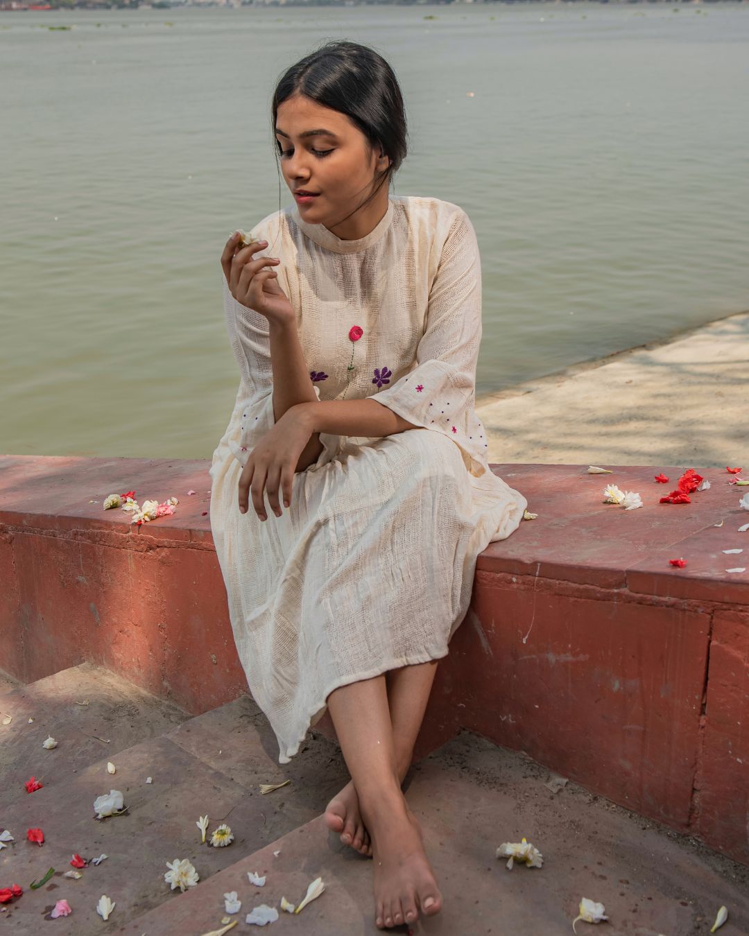 Victoria kora gathered dress