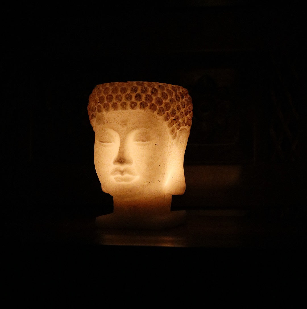 Shop Candle: Handmade pure wax buddha Candle 