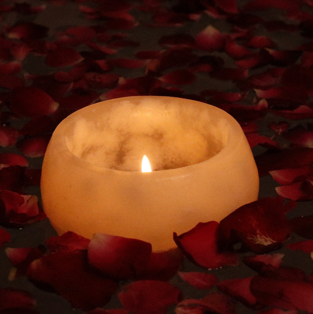 Shop Candle: Handmade pure wax Round Candle 
