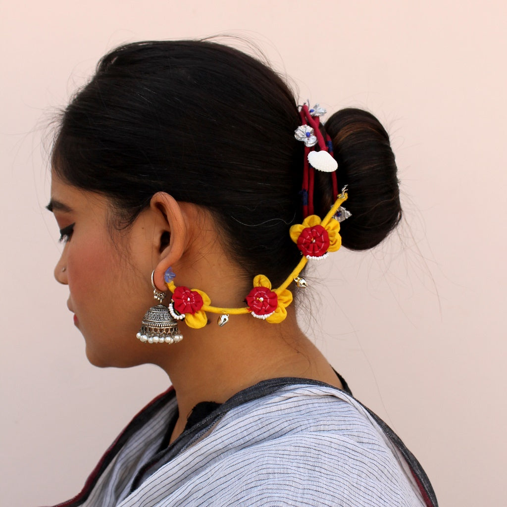 Soorajmukhi up-cycled earchains