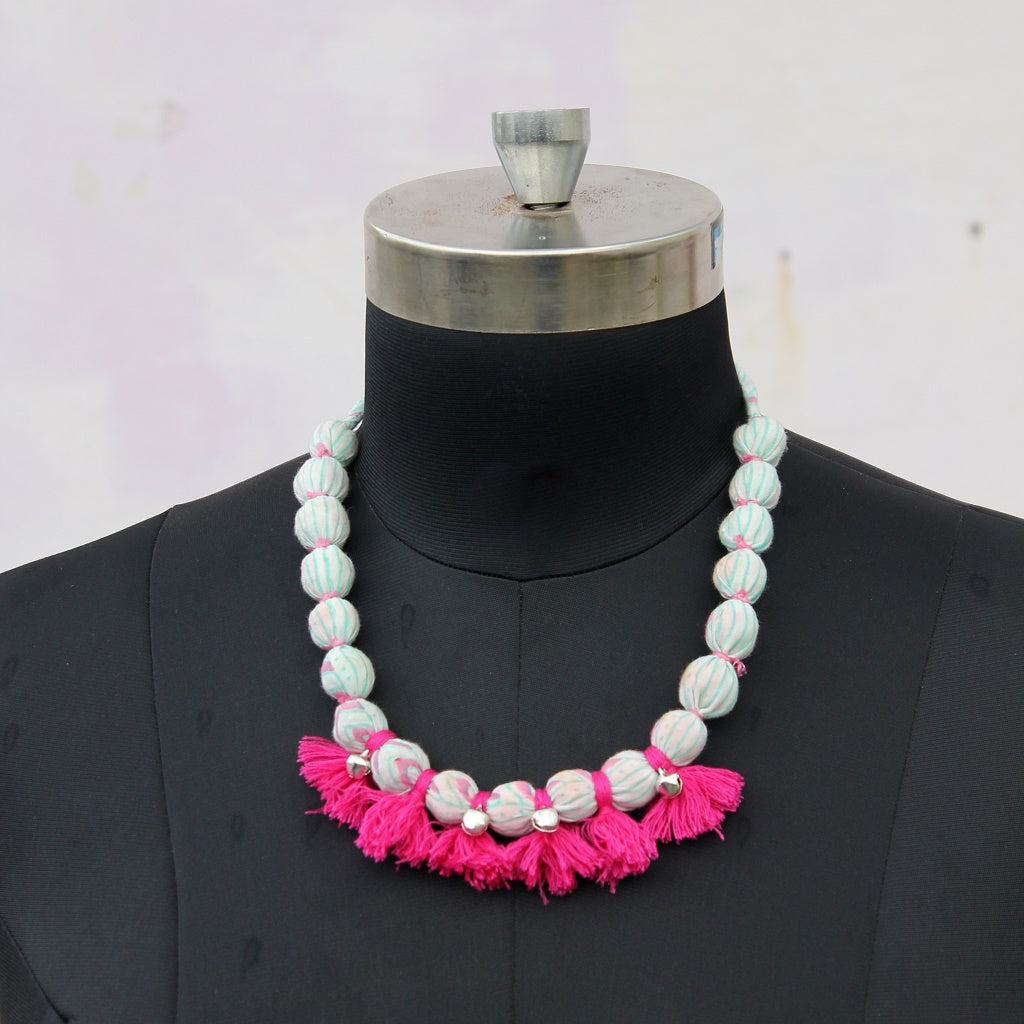 Pistachio tassel necklace