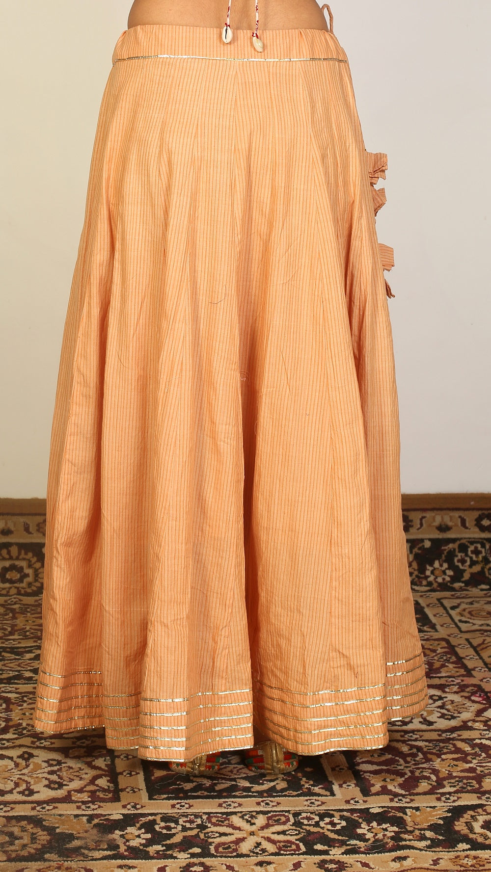 Honey panel flared skirt