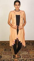 Honey tassel long shrug