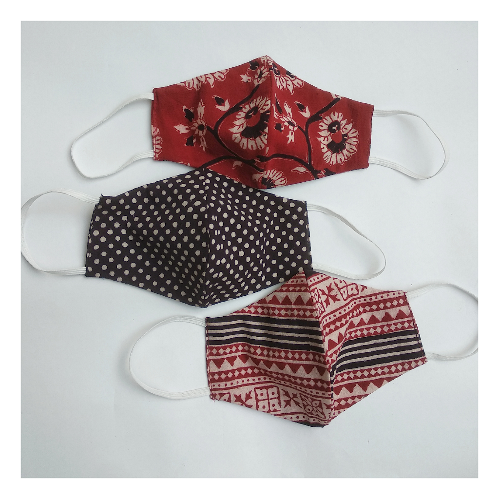Bagh natural dye cotton Face mask